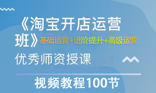 淘宝开店营运视频教程100节从基础运营+进阶提升+高级运营