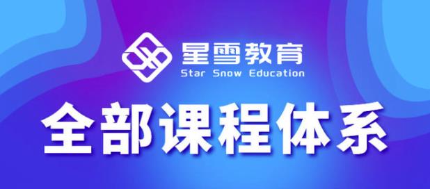 星雪教育淘系高级班，更全的运营提升方案，零基础由浅入深，店铺最新玩法