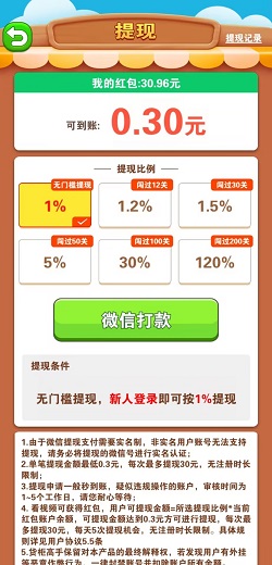 点消淘金记，阿狸的果园，货柜高手，免费赚0.9元！